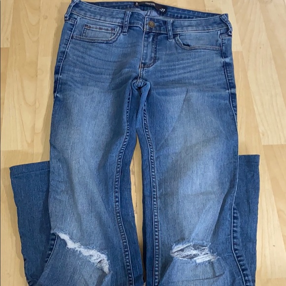 2/$15 Distressed knee flare jeans - Picture 2 of 3